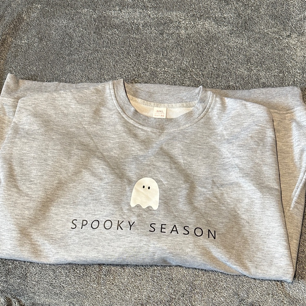 Spooky Season Ghost Graphic Sweater